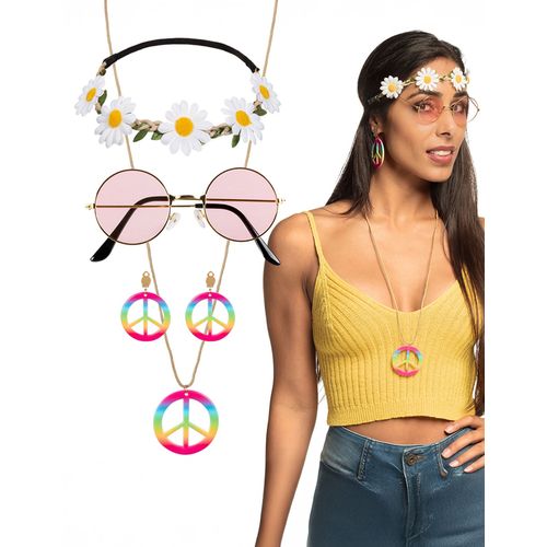 Kit Accessoires Hippie Deluxe Adulte