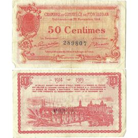 France - Billet - Chambre De Commerce De Montauban - 50 Centimes - 1914 - Jp.083.01 - 15-282