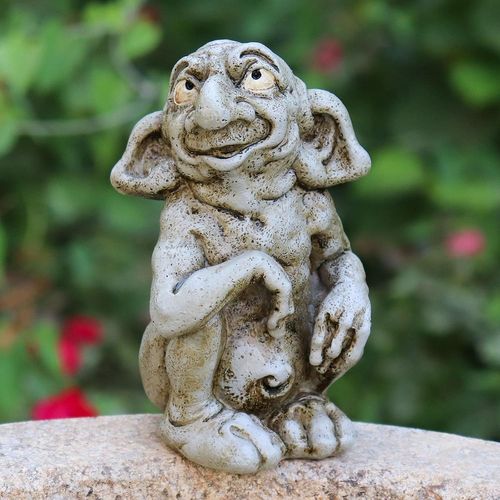 Lbgwp60-Sculpture De Gargouille, Sculpture Gothique, Artisanat En Résine De Troll, Ornements De Décoration Pour La Maison Et Le Jardin, 13,3 Cm