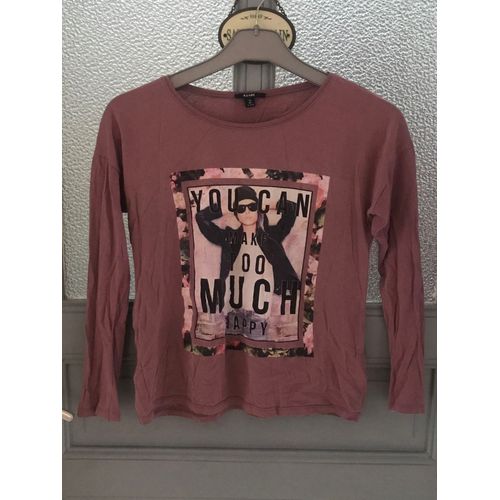 Tee Shirt Manches Longues Xs 14 Ans