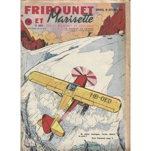 Fripounet Et Marisette. No 38 De Septembre 1959.