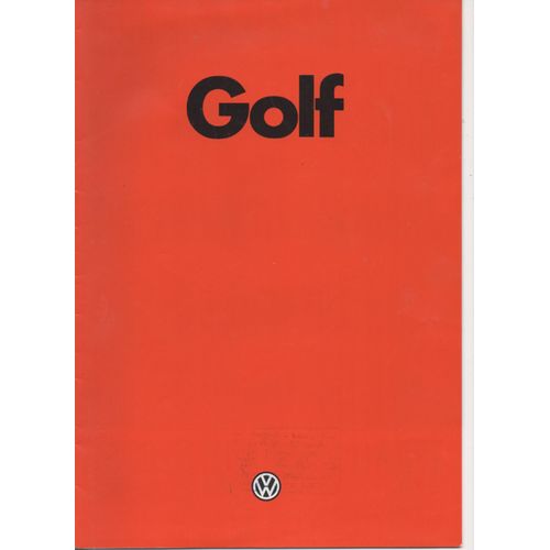 Prospectus Catalogue Publicitaire Volkswagen Golf Janvier 1983