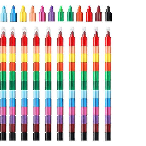 10 Pièces 12 Combinaison De Couleurs Crayon Peinture À L'huile Bâton Stylo De Couleur