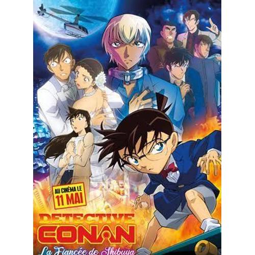 Detective Conan : La Fiancée De Shibuya. De Susumu Mitsunaka - Affiche Originale De Film Format 120 X 160 Cm