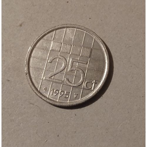 Pièce De Monnaie - Reine Beatrix - 25 Cents - 1995 - Nederland ( Pays Bas )