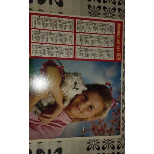 Almanach Des Ptt Année 1979 - Enfants Chat Chien - Pas De Calais