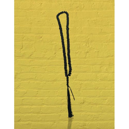 Collier Sautoir Perles Bois Agrumes Maroc