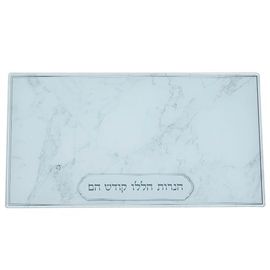 Plateau De Hanoukka En Verre Renforcé 20x37 Cm