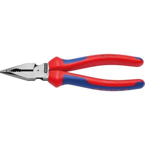 Pince combinée pointue polie avec poignées multi-composants 185mm KNIPEX