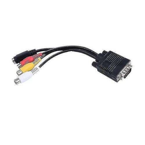 Câble adaptateur audio/vidéo Vga vers Rca