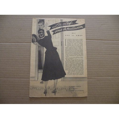 Brade Roman Papier Ancien La Clef...Sous Le Paillasson De Ann Et Gwen - 1957