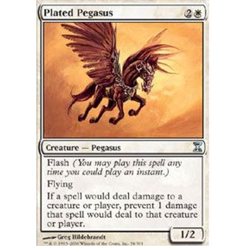 Pégase À Plaques  - Magic Mtg - Spirale Temporelle 34 - U