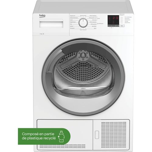 Sèche-linge à condensation Beko DBBU8112GA0WS
