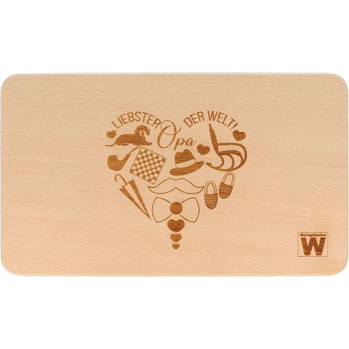 Ershi-Planche À Découper En Bois De Hêtre Avec Gravure Au Laser « Liebster Opa Der Welt » | Idée Cadeau Pour La Fête Des Pères | 2[913]