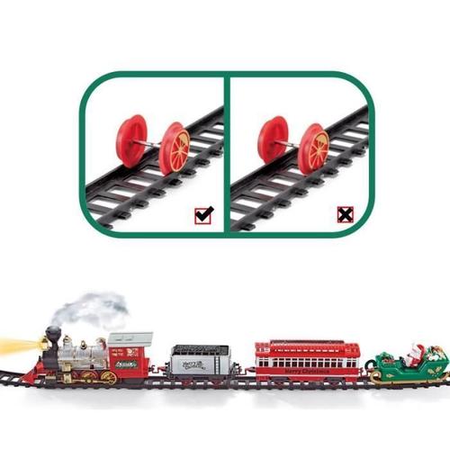 Jouets pour enfants Train Télécommande rechargeable Cadeau de Noël  électrique avec modèle de simulation de fumée