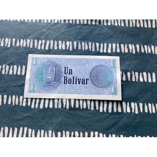 1 Billet D¿ 1 Bolivar, Venezuela, Année 1989