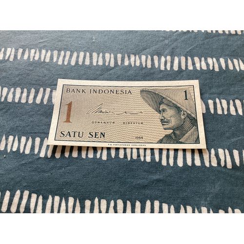 1 Billet De 1 Satu Sen, Indonésie, Année 1964.