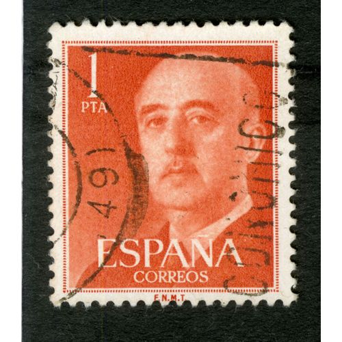 Timbre Oblitéré Espana, Correos, 1 Pta