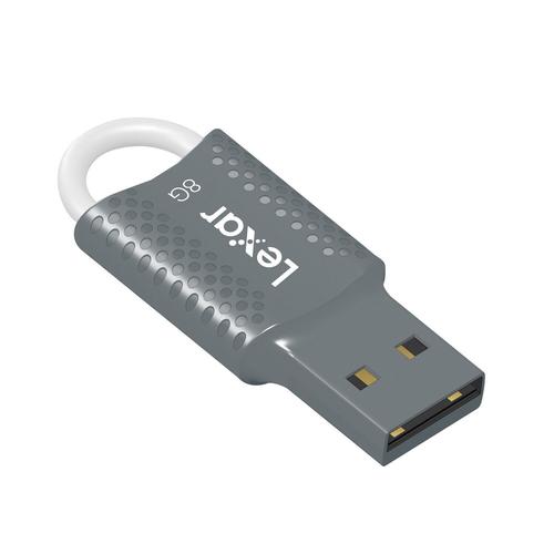 Clé USB JumpDrive V40 -8 Go - USB 2.0 - Gris LEXAR