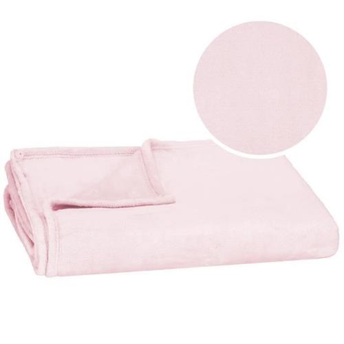 Couverture Douillette Springos - 200x220 Cm - Rose Clair - 100% Polyester