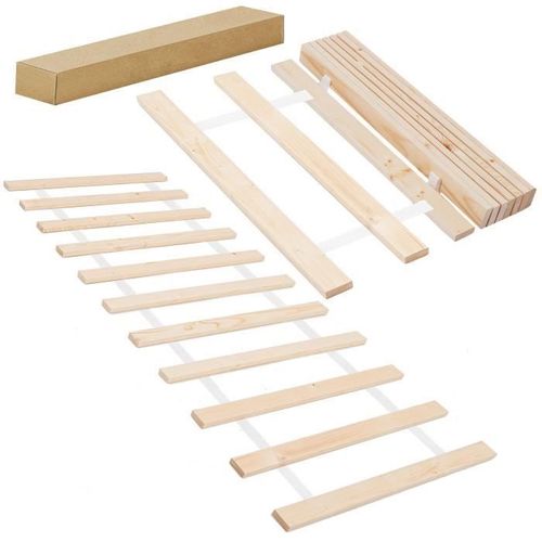 Sommier À Lattes Springos® Pour Matelas 120 X 200 Cm - Bois - 11 Lattes