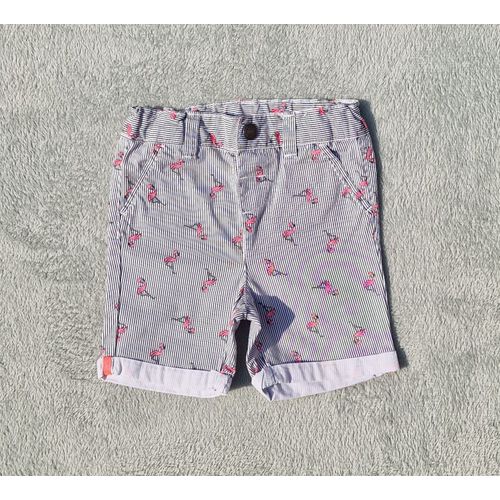 Short Rayé Noir Et Blanc Primark 12-18 Mois