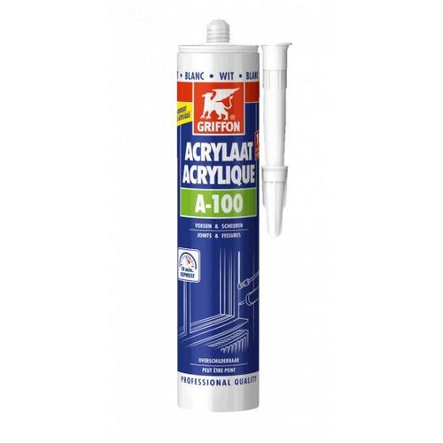 Mastic acrylique universel a-100 blanc - cartouche de 300ml | 300 ml