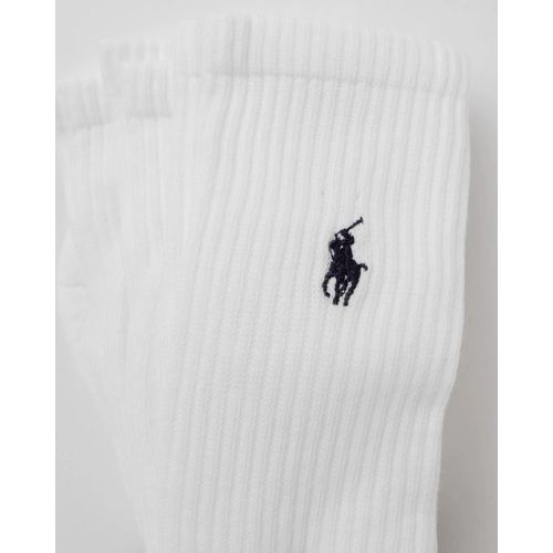 Polo Ralph Lauren Crew Socks 3-Pack Men Socks White En Taille:One Size