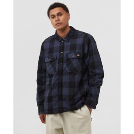 Dickies Lined Sacramento Men Fleece Jackets|Longsleeves|Overshirts Black|Blue En Taille:L