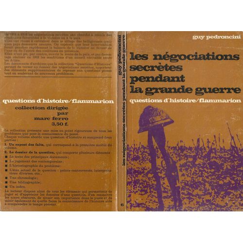 Les Négociations Secrètes Pendant La Grande Guerre