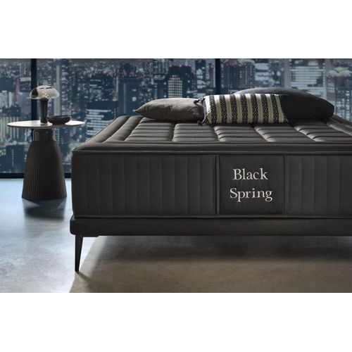 Moonia | Ressorts Ensanchés | Matelas Black Spring Royal 30 cm | 150X190 cm | Fermeté élevée