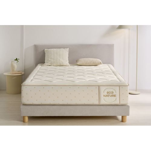 Moonia | Ressorts Ensanchés | Matelas Eco Nature Spring 30 cm | 150X190 cm | Fermeté élevée