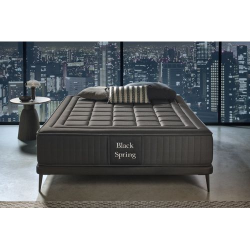 Moonia | Ressorts Ensanchés | Matelas Black Spring Royal 30 cm | 140X190 cm | Fermeté élevée