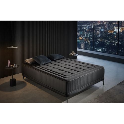 Moonia | Viscoélastique | Matelas Magnum Black | 80X190 cm | Fermeté Medium