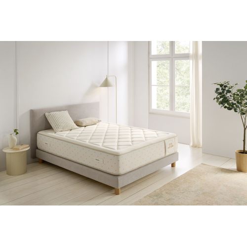 Moonia | Ressorts Ensanchés | Matelas Eco Nature Spring 30 cm | 135X190 cm | Fermeté élevée