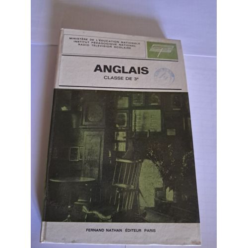 Anglais - Classe De 3 E -Nathan -1965- Institut Pédagogique National France