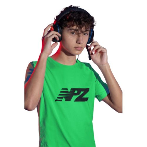 Tee Shirt Manches Courtes Fashion Npz Enfant Vert Fluo