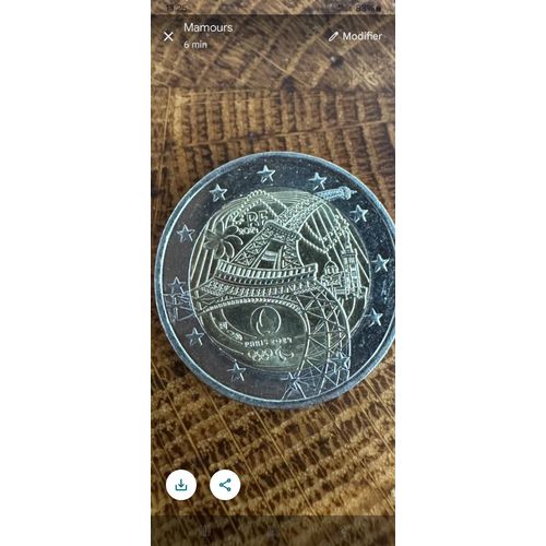 Pièce De 2 Euros Commémoratif Jeux De Paris