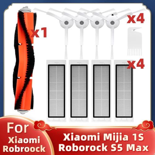 Filtre pour aspirateur Robot Xiaomi Mi 1/1S SDJQR01RR SDJQR02RR SDJQR03RR Roborock E2 E3 E4 E5 S4 S4 Max S5, brosse latérale principale-Set B