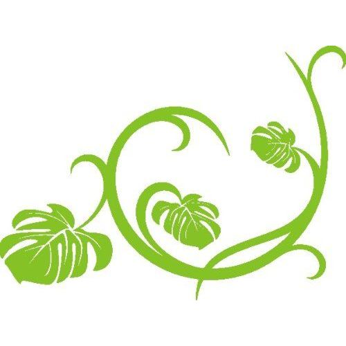 INDIGOS 4051719128185 Sticker Mural, Vinyle, Vert Citron, 60 x 10 x 10 cm