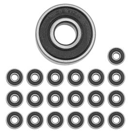 Roulements Scooters Rollers Lot De 24 Roulements à Billes 608 ZZ - Double Blindage, Acier Carbone - Pour Skate, Rollers, Scooters Roulements Acier Carbone Miniature Haute Température