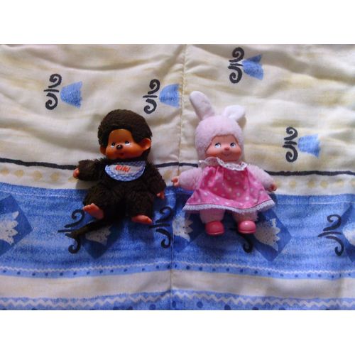 Lot de 2 peluches Kiki (Monchhichi)