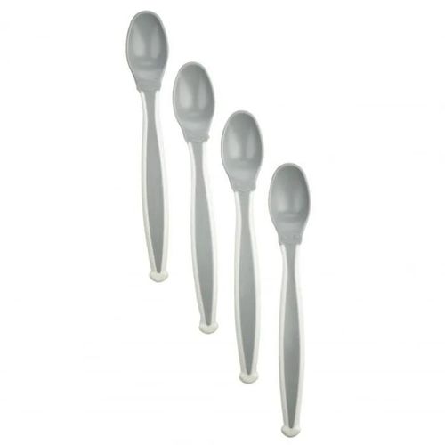 4 Cuillères Douces Gris Charme / Blanc Muguet Gris