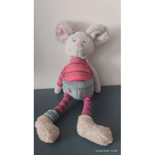 Doudou souris rayures Bukowski