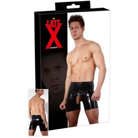 Short Ouvert En Latex - L Noir