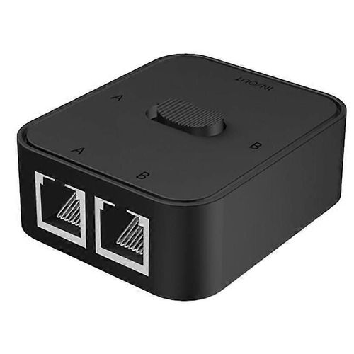 Commutateur réseau Gigabit à 2 ports Commutateur RJ45 Répartiteur de réseau Rallonge de câble 2 voies Réseau externe Sw