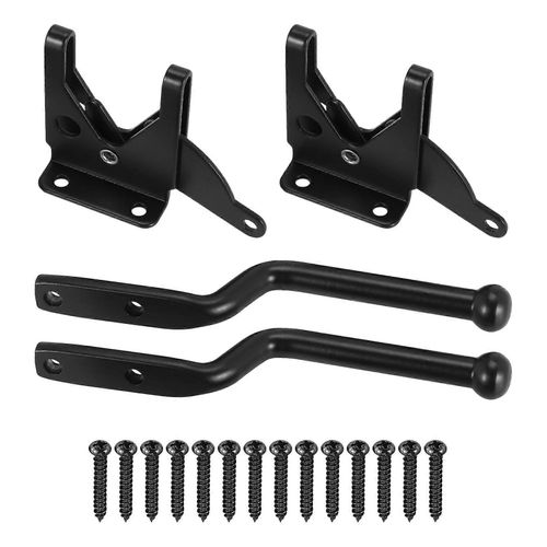 2 Pcs Verrouillage Automatique De Porte Serrure De Porte De Clôture De Levier De Gravité Pour Le Loquet De Porte De Porte De Clôture En Bois