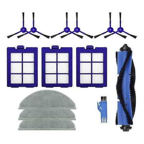 Kit d'accessoires pour tampons de vadrouille de brosse filtrante pour pièces de rechange d'aspirateur robot Eufy RoboVac X8