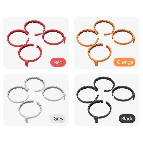 Pour Flip Paddle Protector Anti-Collision Drone Booster Stand Hélice Lame Protection Anneau Accessoires Rouge-Générique