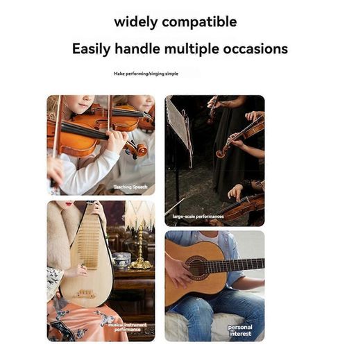 2.4G Wireless short clip Système de microphone Clip sur l'instrument